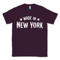 Plum Made In New York NY City NYC New Yorker My Home State Pride Premium T- Classic Tee - Craftify