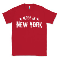 Red Made In New York NY City NYC New Yorker My Home State Pride Premium T- Classic Tee - Craftify