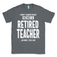 Charcoal Heather Retired Teacher Classic Tee - Craftify