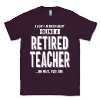 Plum Retired Teacher Classic Tee - Craftify