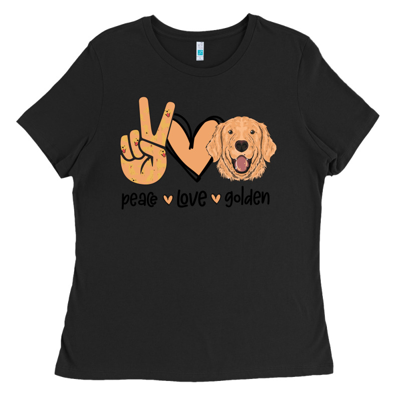 Peace Love Golden Ladies Tee by Bettercallsaul | Teevron
