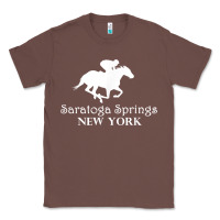 Chestnut Saratoga Springs New York Horse Racing Jockey Classic Tee - Craftify