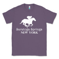 Lavender Saratoga Springs New York Horse Racing Jockey Classic Tee - Craftify