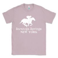 Lilac Saratoga Springs New York Horse Racing Jockey Classic Tee - Craftify