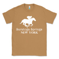 Toasted Coconut Saratoga Springs New York Horse Racing Jockey Classic Tee - Craftify