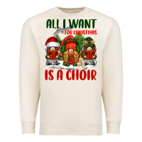 All I Want For Christmas Is A Choir Premium Sweatshirt | Teevron