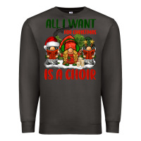 Smoke all i want for christmas is a choir Premium Sweatshirt - BarkalooDesign
