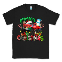 Black merry christmas monster truck Classic Tee - texasbilliewilder