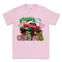Bubblegum Pink merry christmas monster truck Classic Tee - texasbilliewilder