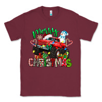 Burgundy merry christmas monster truck Classic Tee - texasbilliewilder