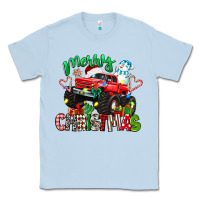Dusty Blue merry christmas monster truck Classic Tee - texasbilliewilder