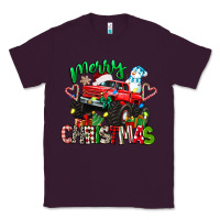 Plum merry christmas monster truck Classic Tee - texasbilliewilder