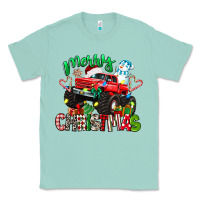 Seafoam merry christmas monster truck Classic Tee - texasbilliewilder