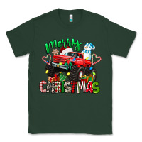 Sports Green merry christmas monster truck Classic Tee - texasbilliewilder