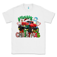 White merry christmas monster truck Classic Tee - texasbilliewilder