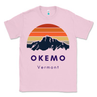 Bubblegum Pink Okemo Vermont Skiing Snowboarding Hikers Gifts for VT Travel Classic Tee - InspiraDesign