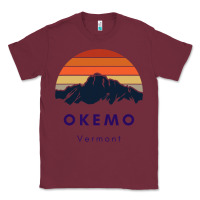 Burgundy Okemo Vermont Skiing Snowboarding Hikers Gifts for VT Travel Classic Tee - InspiraDesign