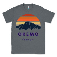 Charcoal Heather Okemo Vermont Skiing Snowboarding Hikers Gifts for VT Travel Classic Tee - InspiraDesign