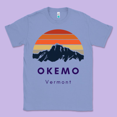 Okemo Vermont Skiing Snowboarding Hikers Gifts For Vt Travel Classic Tee Designed By Inspiradesign