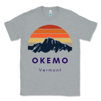 Heather Grey Okemo Vermont Skiing Snowboarding Hikers Gifts for VT Travel Classic Tee - InspiraDesign