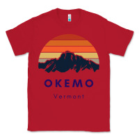 Red Okemo Vermont Skiing Snowboarding Hikers Gifts for VT Travel Classic Tee - InspiraDesign