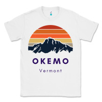 White Okemo Vermont Skiing Snowboarding Hikers Gifts for VT Travel Classic Tee - InspiraDesign