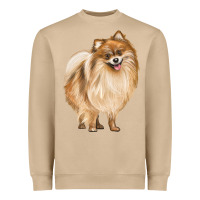 Mushroom Pomeranian Dog Illustrations Heavyweight Sweatshirt - LillyAllenDesigns