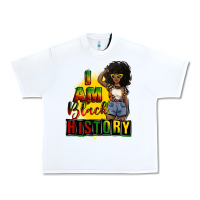 White i am black history juneteenth Urban Heavy Tee - CowGirlArtShop