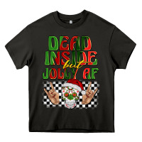 Asphalt dead inside but jolly af Heavy Core Tee - BarkalooDesign
