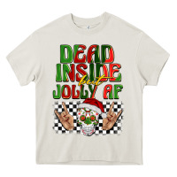 Cream dead inside but jolly af Heavy Core Tee - BarkalooDesign