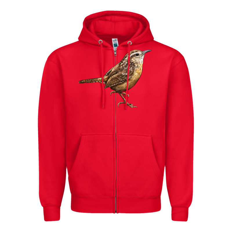 Ccarolina Wren Zipper Hoodie by LillyAllenDesigns | Teevron