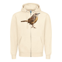 Sandshell Ccarolina Wren Zipper Hoodie - LillyAllenDesigns