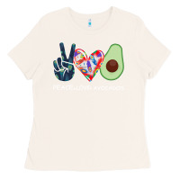 Bone PEACE LOVE AVOCADOS Ladies Tee - Bettercallsaul