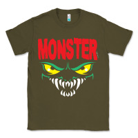 Army Green monster Classic Tee - InspiraDesign