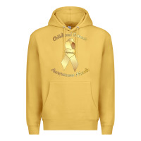 Antique Gold childhood cancer awareness children cure kids Premium Hoodie - DesignPulse
