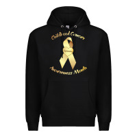 Black childhood cancer awareness children cure kids Premium Hoodie - DesignPulse