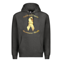 Charcoal Heather childhood cancer awareness children cure kids Premium Hoodie - DesignPulse