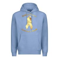 Colony Blue childhood cancer awareness children cure kids Premium Hoodie - DesignPulse