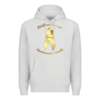 Dove Grey childhood cancer awareness children cure kids Premium Hoodie - DesignPulse