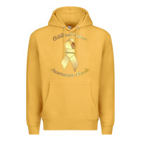 Mustard childhood cancer awareness children cure kids Premium Hoodie - DesignPulse