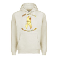 Oatmeal Heather childhood cancer awareness children cure kids Premium Hoodie - DesignPulse