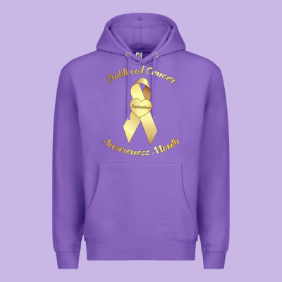 Childhood Cancer Awareness Children Cure Kids Premium Hoodie Designed By Designpulse