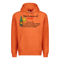 Carrot the 4 stages of soju i'm rich i'm good looking t shirt Premium Hoodie - DesignPulse