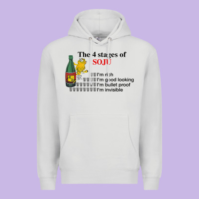 The 4 Stages Of Soju I'm Rich I'm Good Looking T Shirt Premium Hoodie Designed By Designpulse