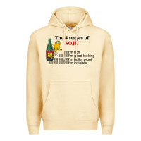 Pina Colada the 4 stages of soju i'm rich i'm good looking t shirt Premium Hoodie - DesignPulse