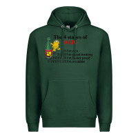 Sports Green the 4 stages of soju i'm rich i'm good looking t shirt Premium Hoodie - DesignPulse