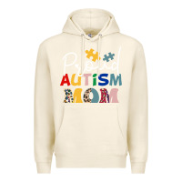 Tofu Proud Autism Mom Leopard Pattern Design Autism Awa Premium Hoodie - CowhideDigitalArt