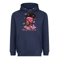Navy stronger than cancer Heavyweight Hoodie - BarkalooDesign
