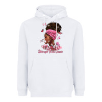 White stronger than cancer Heavyweight Hoodie - BarkalooDesign