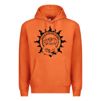 Carrot Authentic Church Of The Toad Of Light Psychedlic Frog Licking (Distres Premium Hoodie - DesignPulse